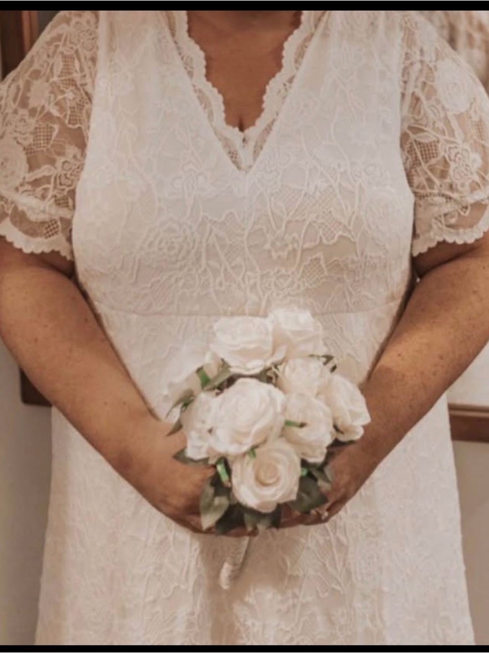 Kiyonna Ivory Lace Wedding Dress